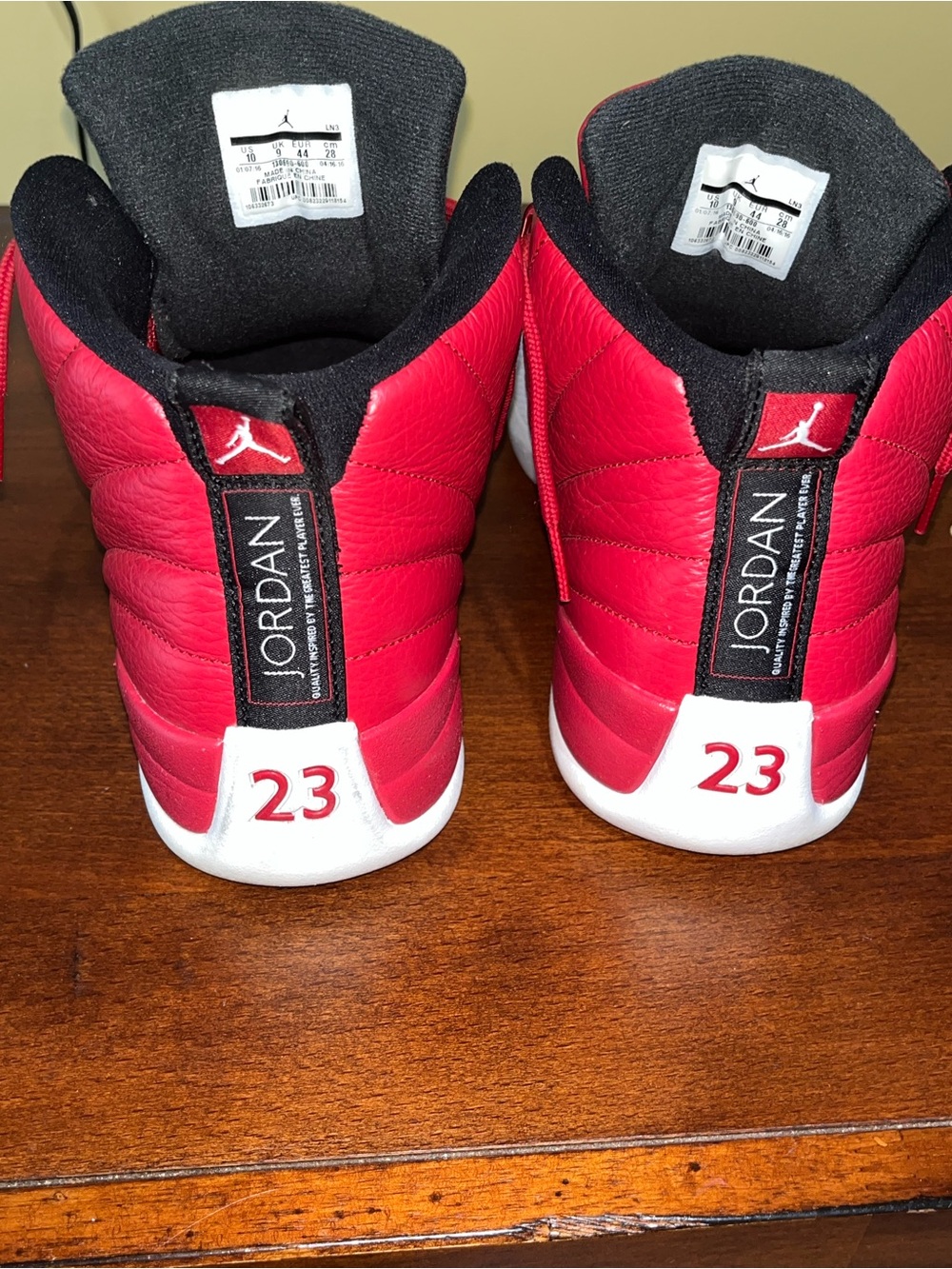 Air Jordan 12 Retro “Gym Red” Men’s Size 10 - Picture 2 of 5